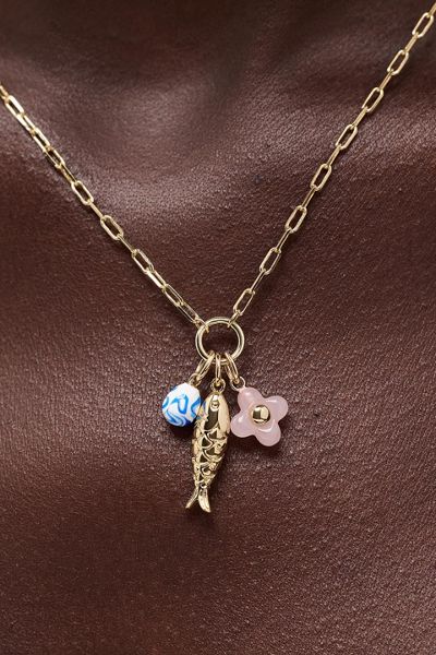 Ana Luisa Flora Charm Necklace Charm Necklace