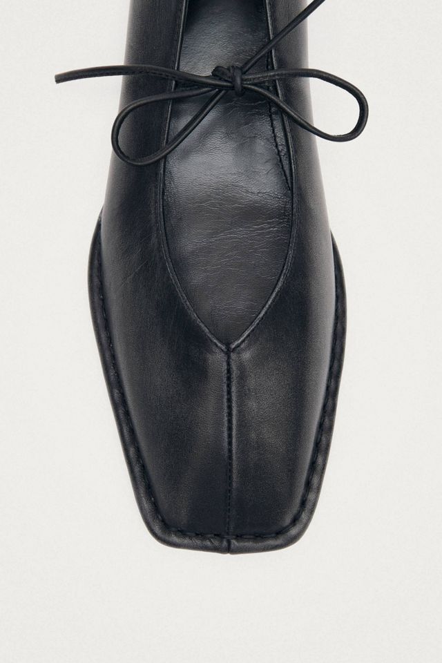 ALOHAS Sway Vintage Effect Leather Ballet Flats #4