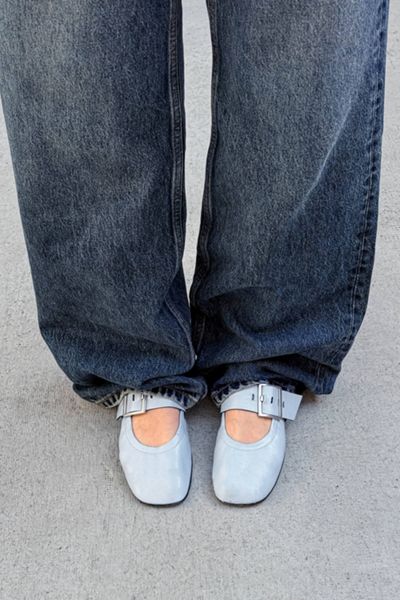 ALOHAS Sarea Leather Ballet Flats
