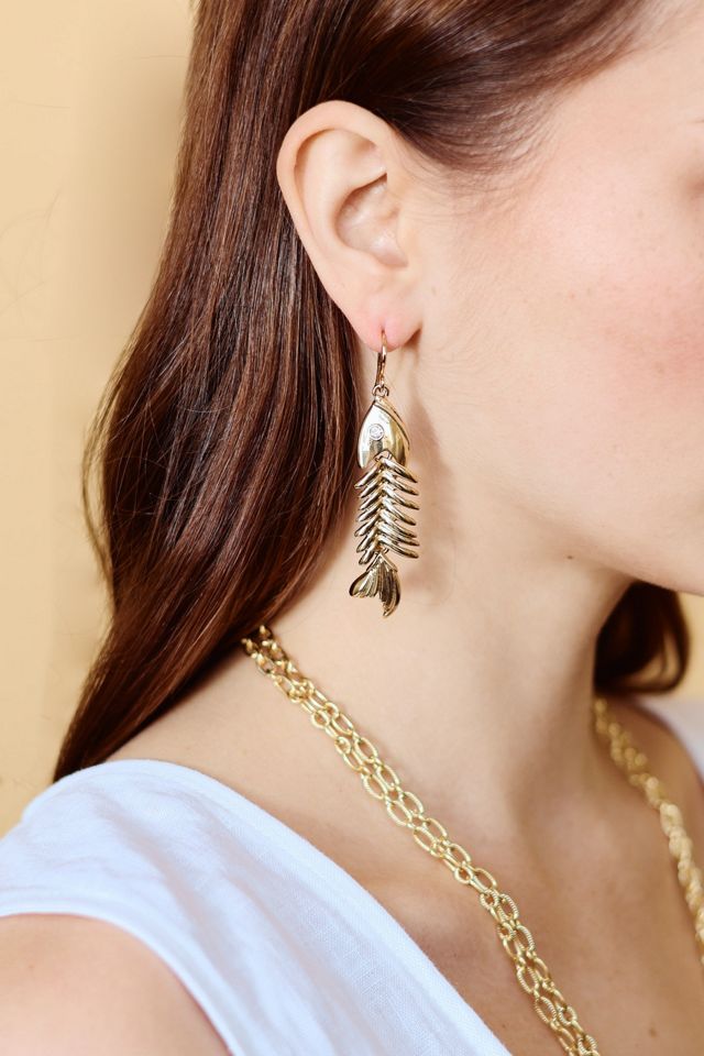 Petit Moments Fishbone Earrings #1