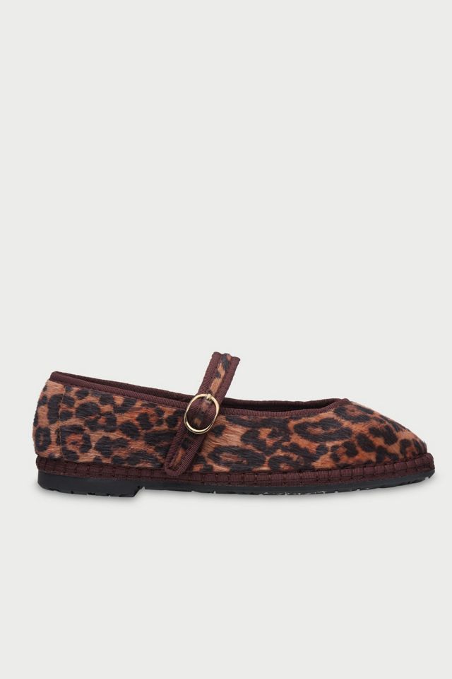 Flabelus Pierre Faux Fur Leopard Mary Jane #1