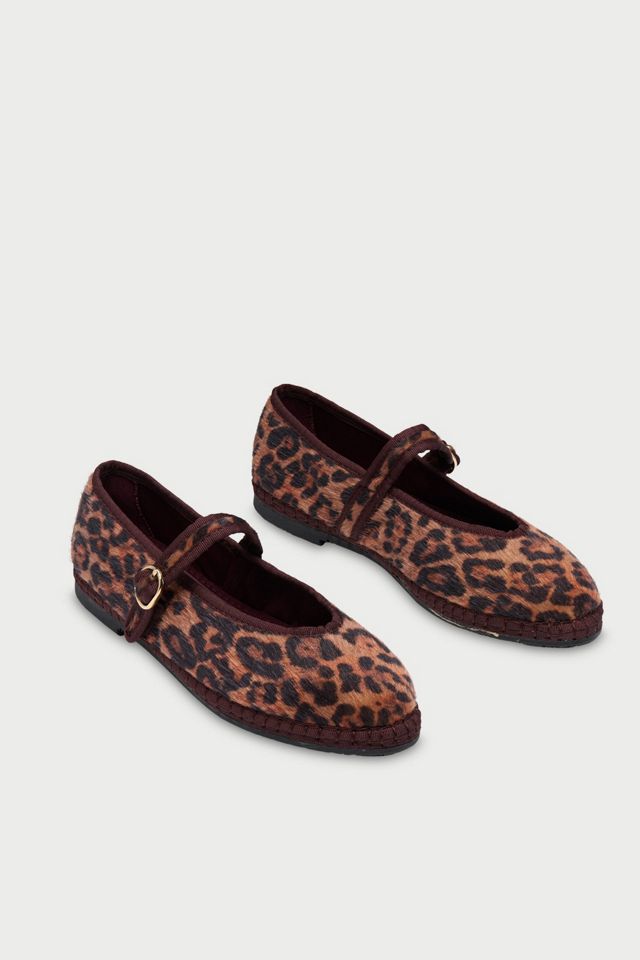 Flabelus Pierre Faux Fur Leopard Mary Jane #2