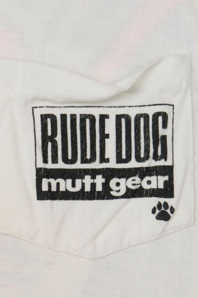 Vintage Rude Dog Mutt Gear Pocket T-Shirt #3