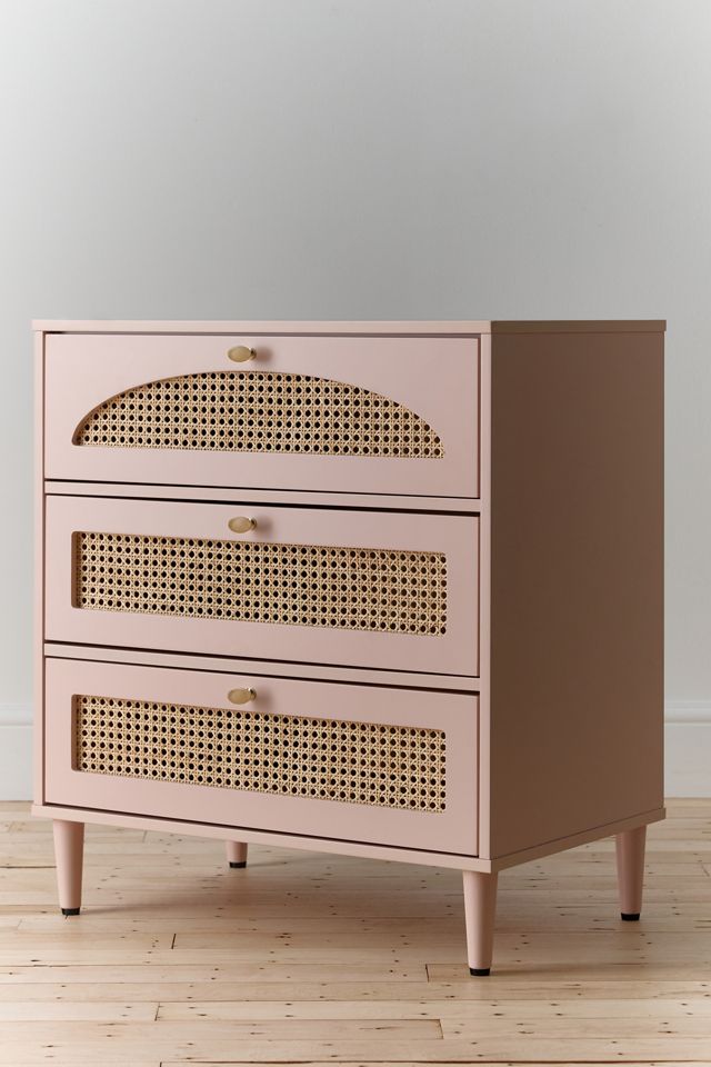 Maisie Cane 3-Drawer Dresser #1