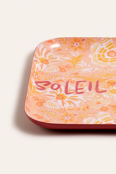 Zsa Zsa Zsu Soleil D'ete Square Metal Decorative Tray