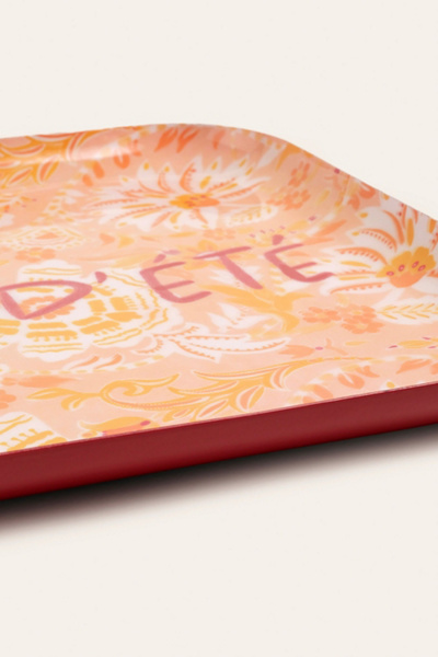 Zsa Zsa Zsu Soleil D'ete Square Metal Decorative Tray