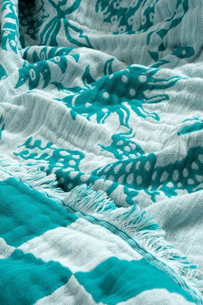 Zsa Zsa Zsu Costa Fringed Jacquard Cotton Bedspread