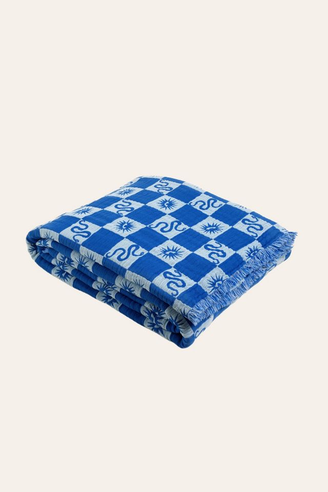 Zsa Zsa Zsu Costa Fringed Jacquard Cotton Bedspread #1