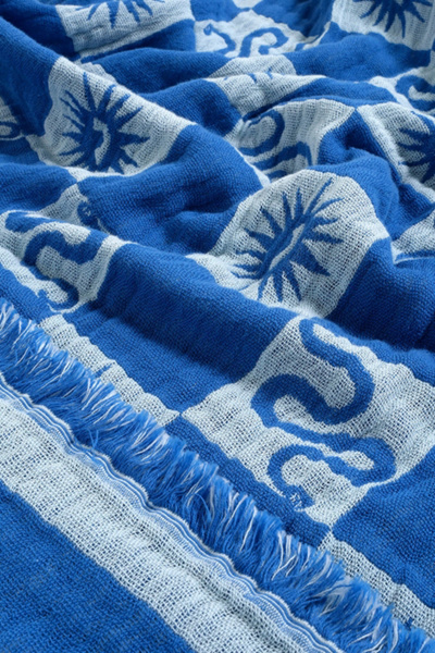 Zsa Zsu Costa Fringed Jacquard Cotton Bedspread
