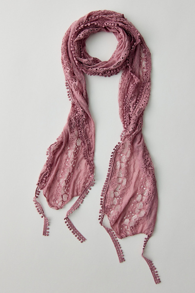 Urban Outfitters Tia Lace Skinny Scarf