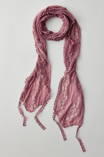 Tia Lace Skinny Scarf
