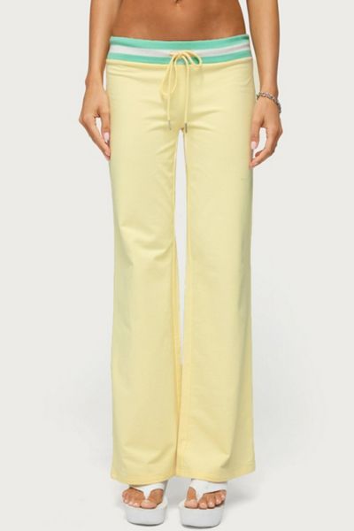 Edikted Clioh Contrast Waist Sweatpants