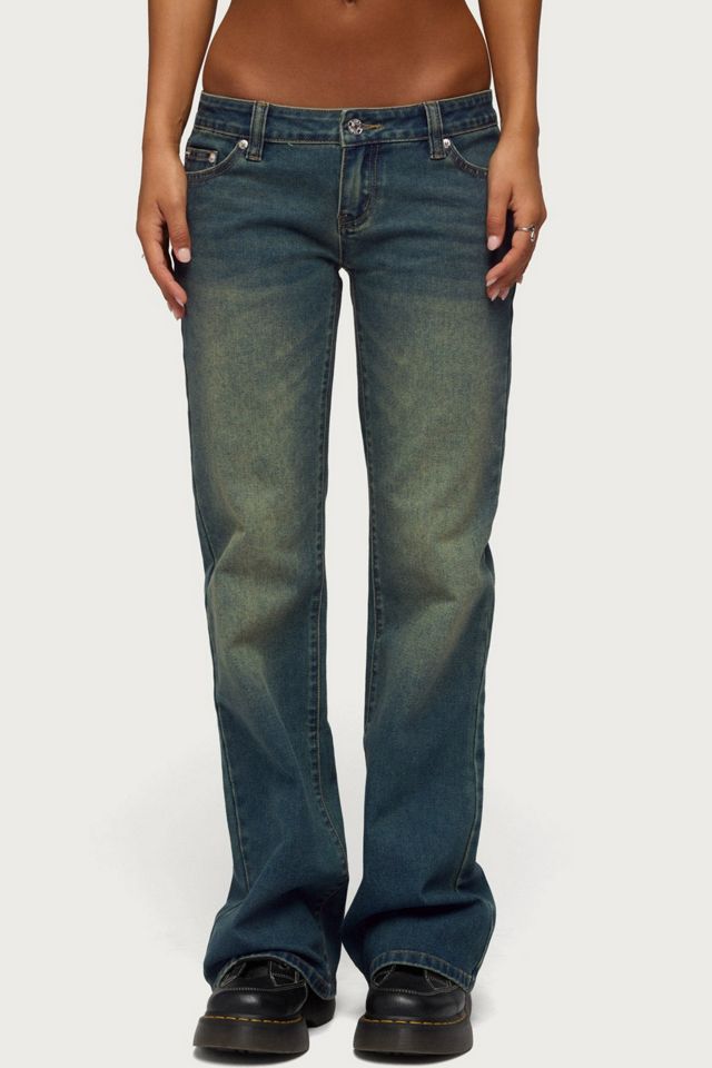 Edikted Moonie Low Rise Bootcut Jeans #1