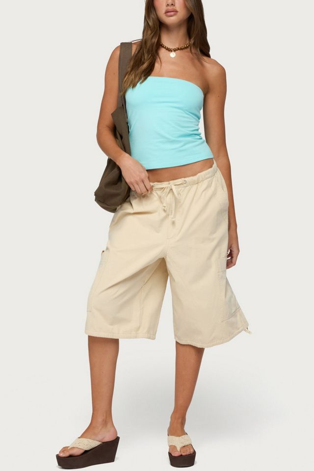 Edikted Azul Oversized Cargo Bermuda Shorts #1