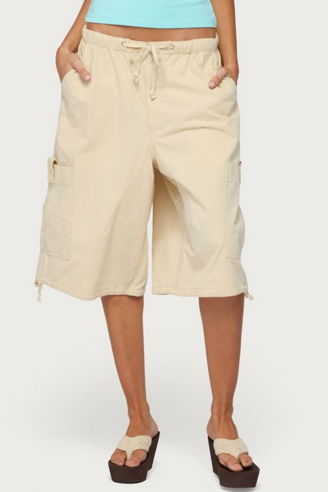 Edikted Azul Oversized Cargo Bermuda Shorts #3
