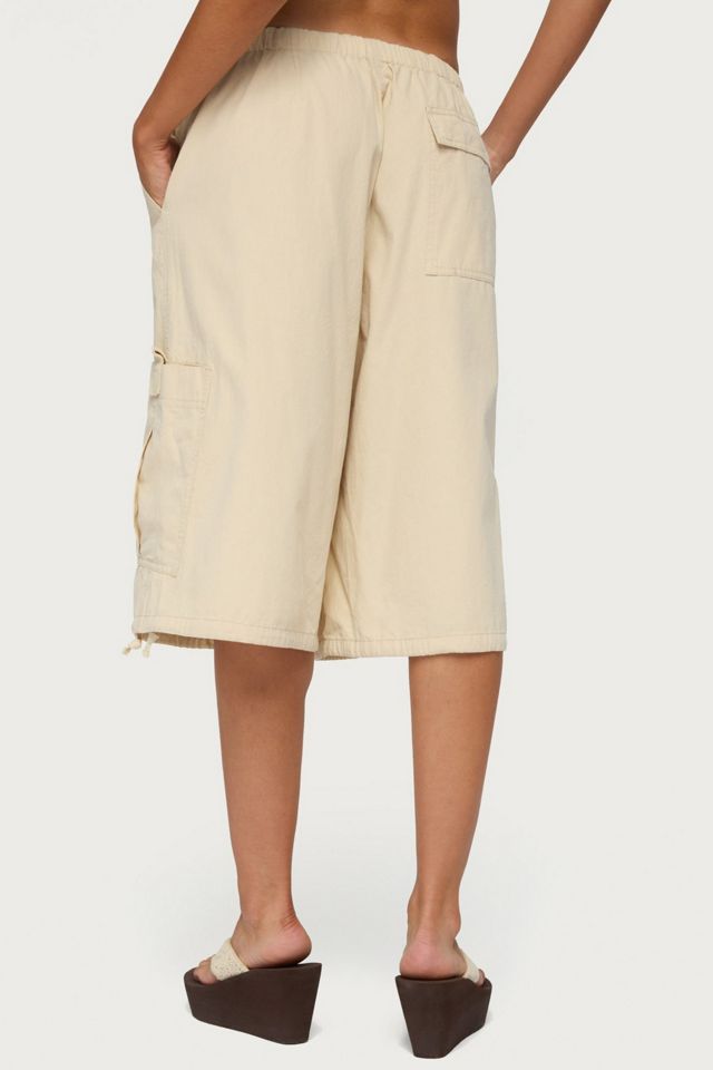 Edikted Azul Oversized Cargo Bermuda Shorts #4