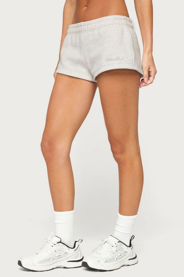 Edikted Basic Girl Low Rise Sweat Shorts #2