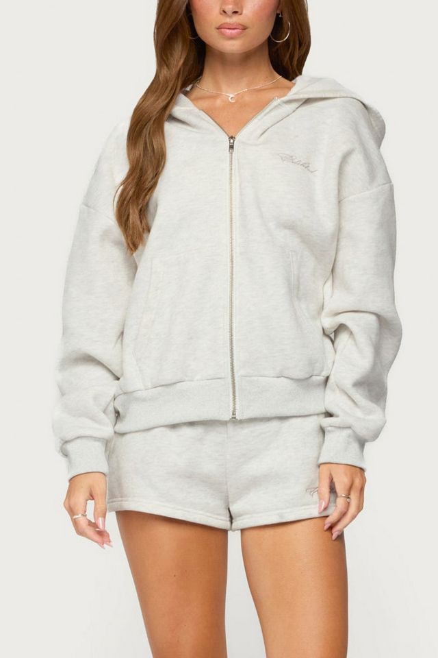 Edikted Basic Girl Low Rise Sweat Shorts #3