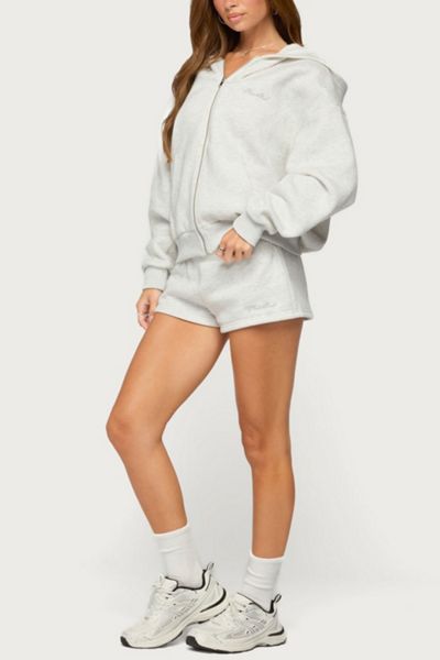 Edikted Basic Girl Low Rise Sweat Shorts