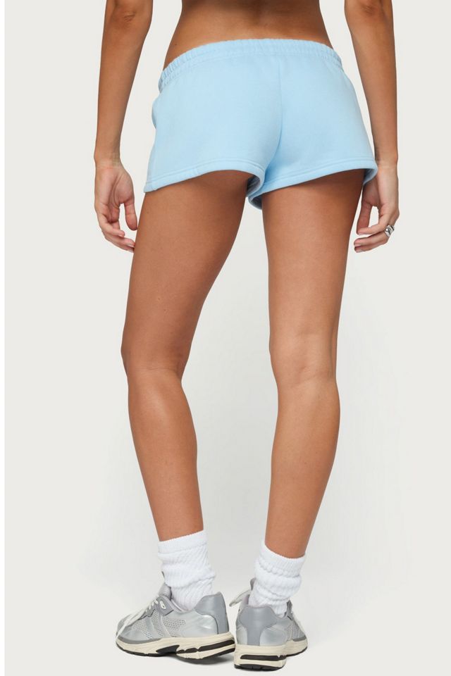 Edikted Basic Girl Low Rise Sweat Shorts #3