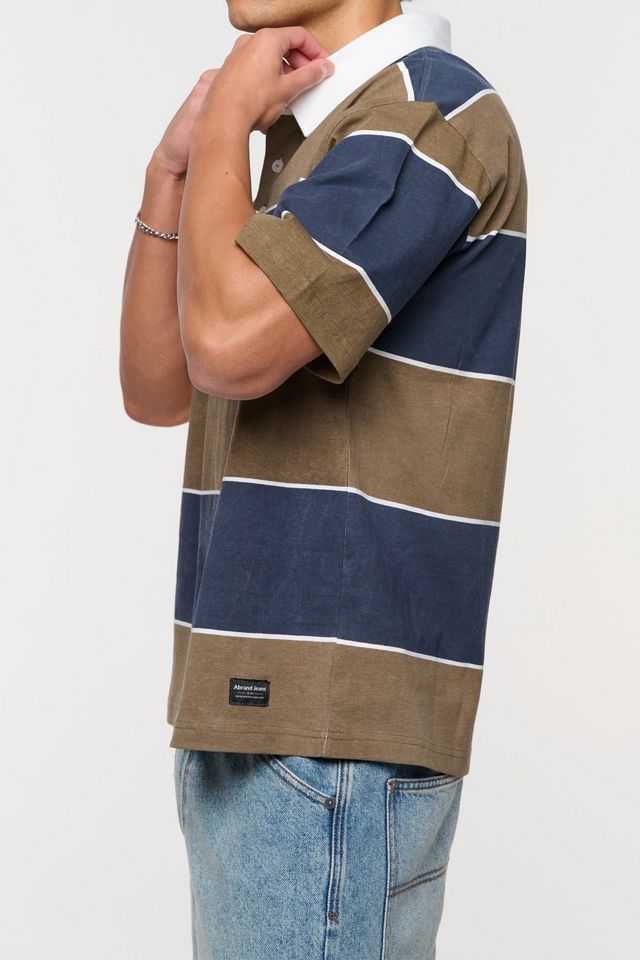 Abrand Dewey Stripe Polo #1