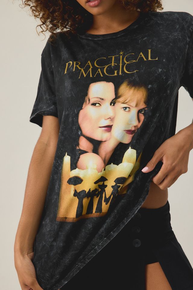 Practical Magic Graphic Oversized Cotton T-Shirt Dress #2