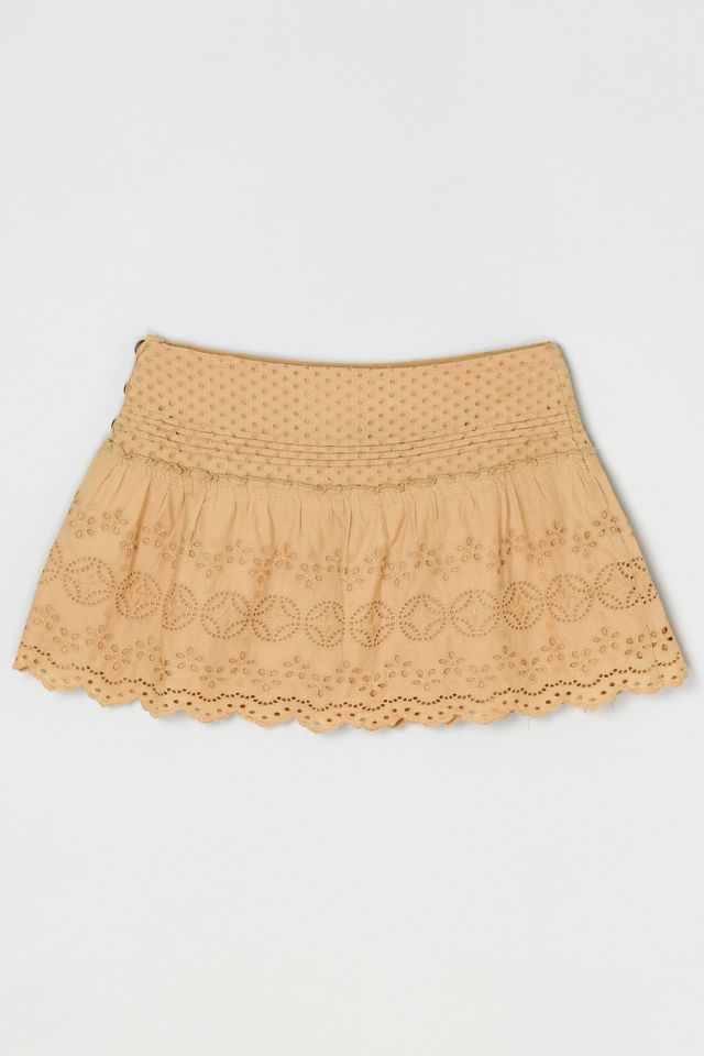 Vintage Y2k Lacy Layered Low-Rise Micro Mini Skirt #1