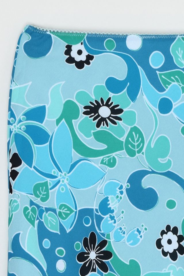 Vintage Y2k Tiered Printed Midi Skirt #3