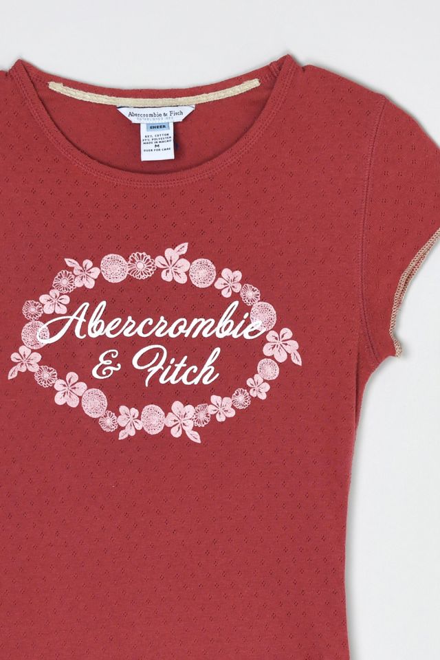 Vintage Y2k Abercrombie & Fitch Pointelle Tee #2