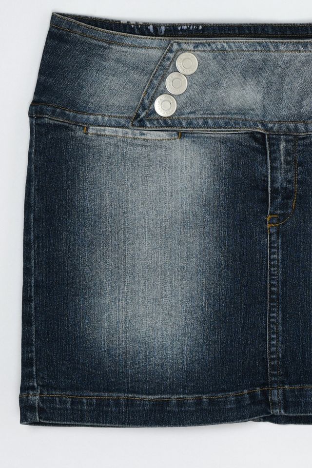 Vintage Y2k Belted Denim Mini Skirt #2