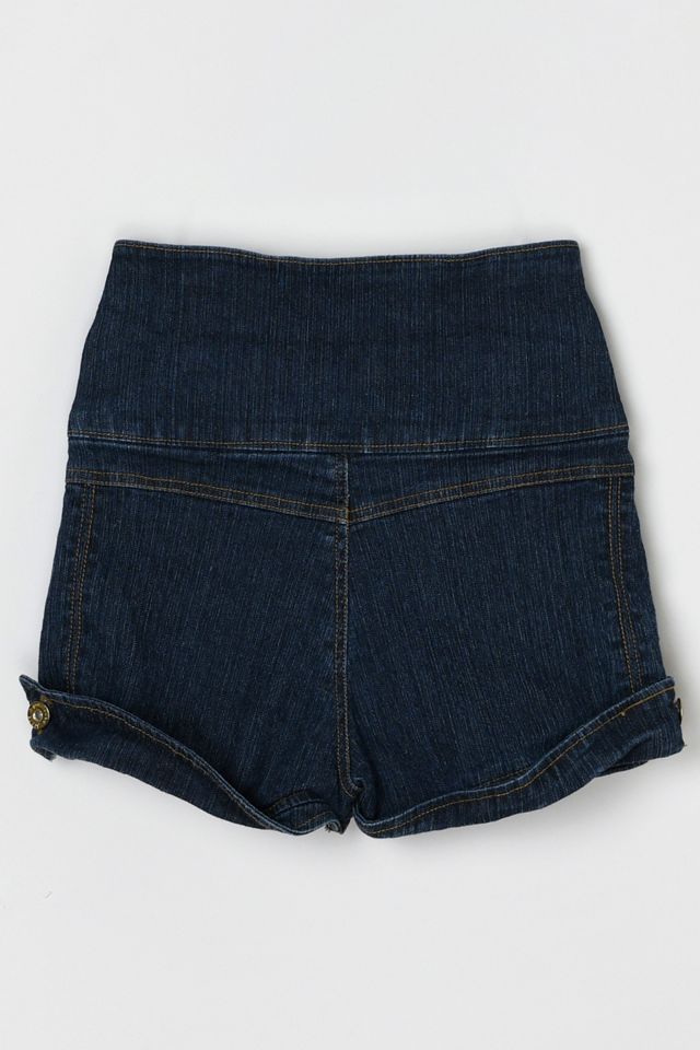 Vintage Y2k Super-High-Waist Denim Shorts #1
