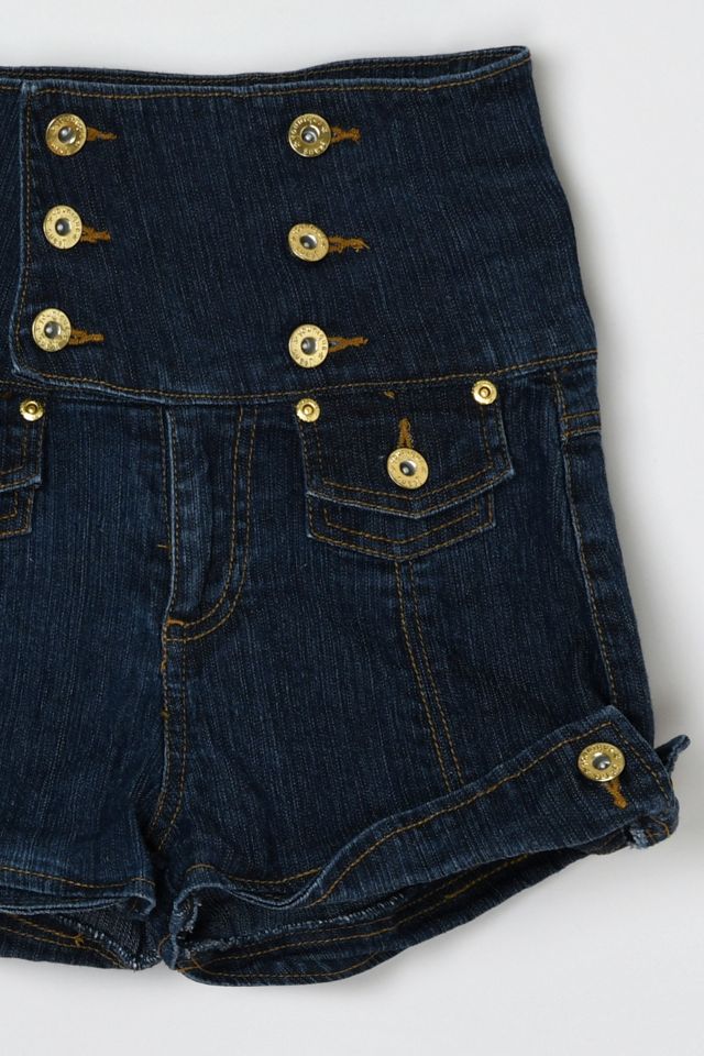 Vintage Y2k Super-High-Waist Denim Shorts #2