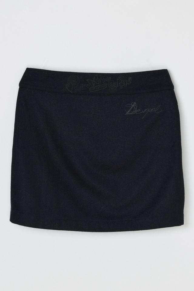 Vintage Y2k Desigual Embroidered Wrap Mini Skirt #1