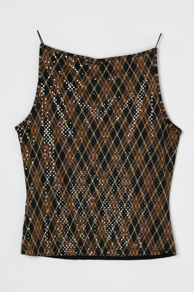 Vintage Y2k Shimmery Printed Top #1