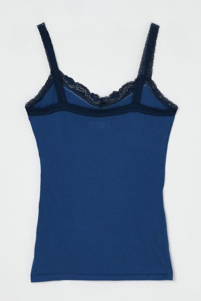 Vintage Y2k Dark Blue Lacy Cami #1