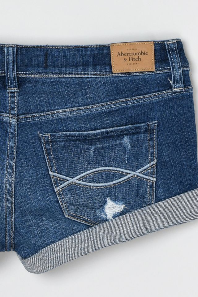 Vintage Y2k Abercrombie & Fitch Low-Rise Denim Shorts #3