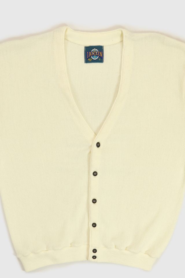 Vintage Cream Cardigan Sweater #1
