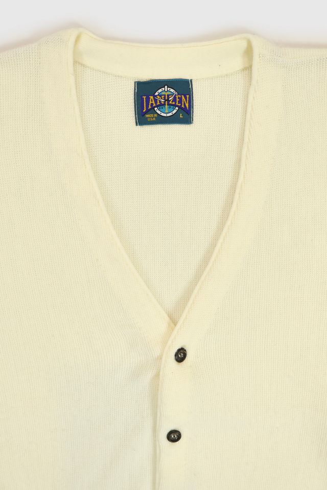 Vintage Cream Cardigan Sweater #2