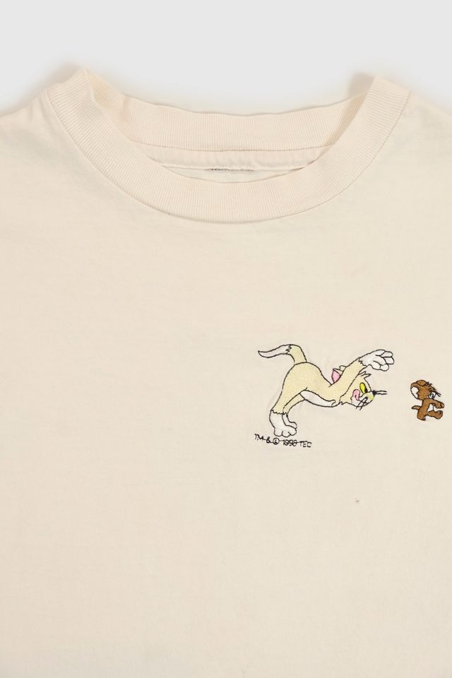 Vintage Embroidered Tom and Jerry Tee #4