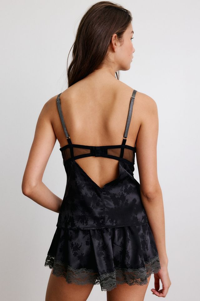 Out From Under Jackie Jacquard Satin Lace Trim Cami #3