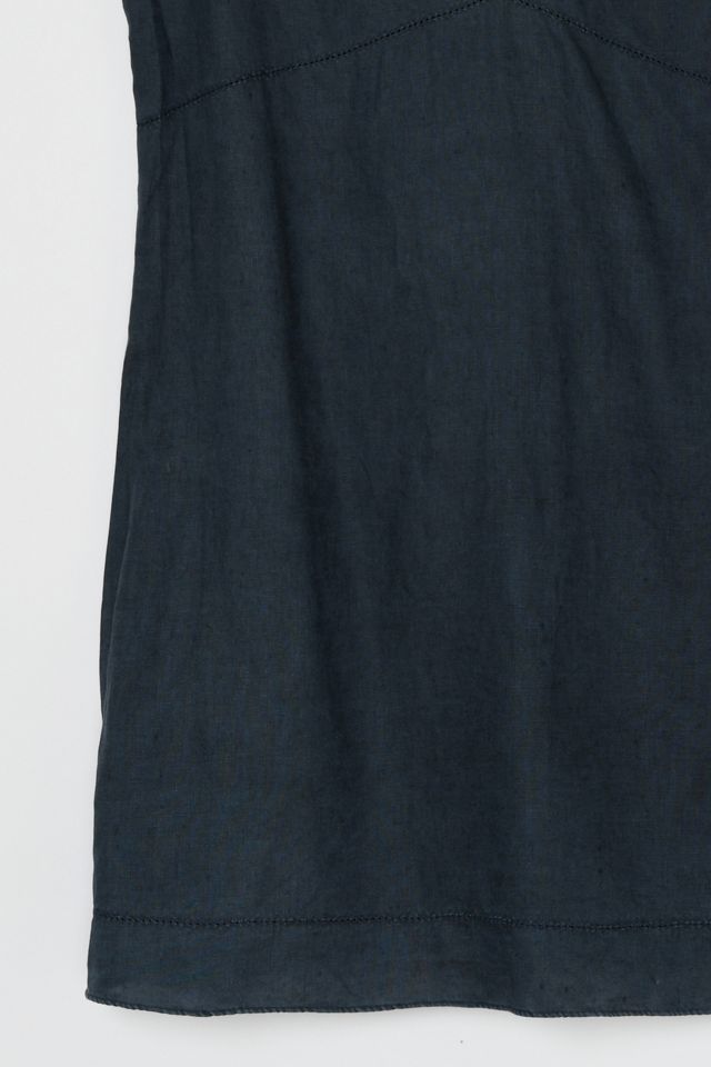 Vintage 90s Black Linen Mini Dress #3