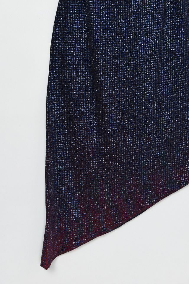 Vintage Y2k Strappy Dark Blue Glittered Mini Dress #3