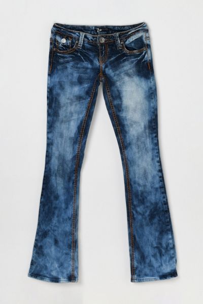 Vintage Y2k Low-Rise Stone Wash Flared Skinny Jeans