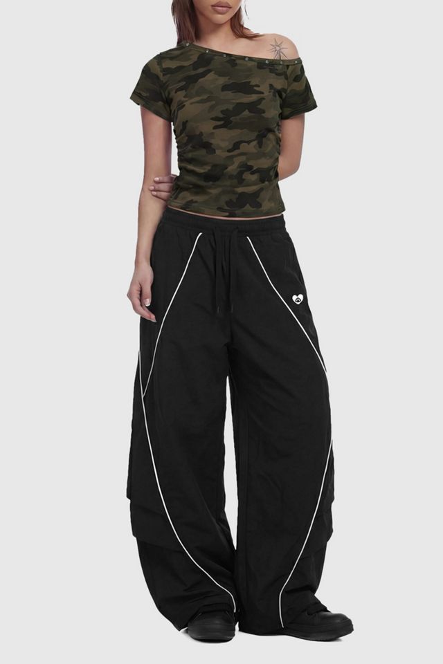 Aelfric Eden CAMO Off-The-Shoulder Baby Tee #1