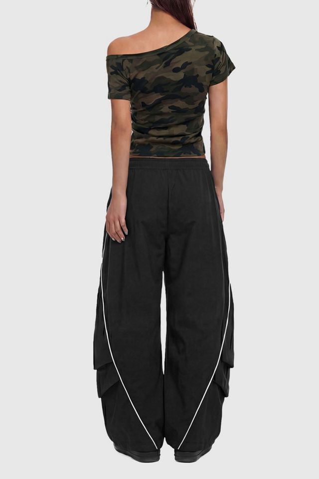 Aelfric Eden CAMO Off-The-Shoulder Baby Tee #2