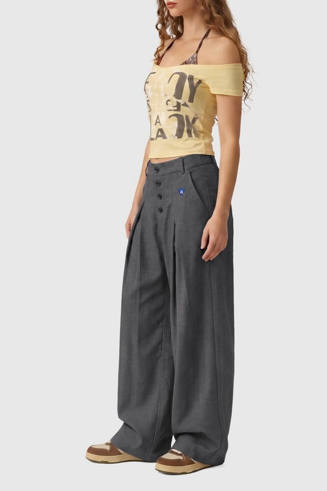 Aelfric Eden Pleated Baggy Barrel Pants #1