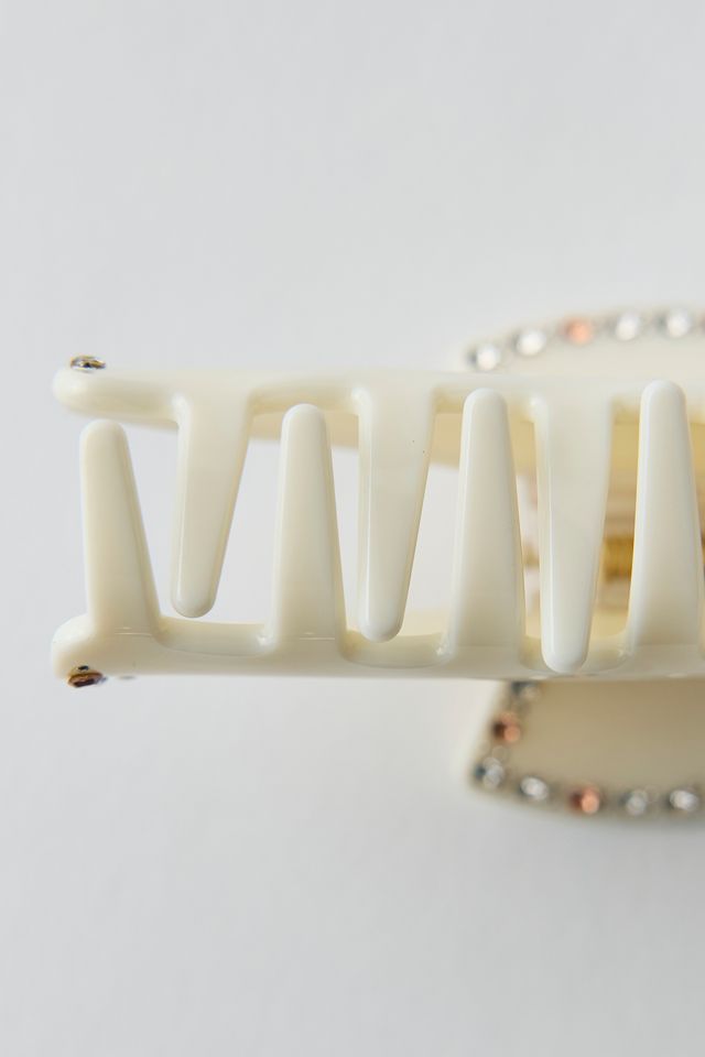 Mae Rhinestone-Trim Claw Clip #1