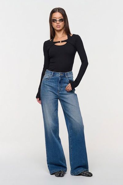 Abrand Pixie Halter Longsleeve Top