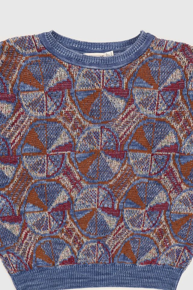 Vintage Geo Pattern Knit Sweater #2