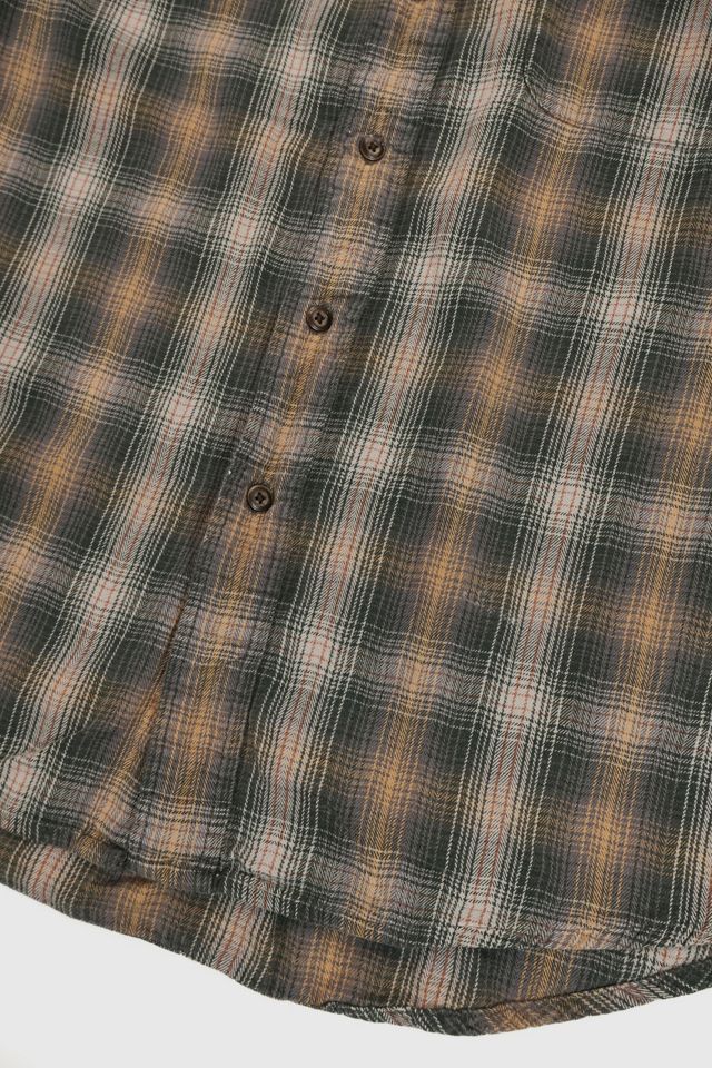 Vintage Dark Plaid Button-Down Shirt #3